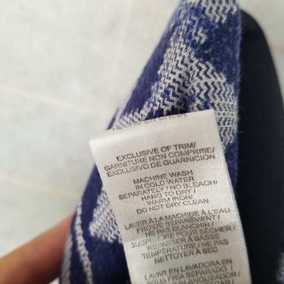 Skye Demi Bandeau Dress Size Large Built-in Bra Stretch Knit Halter Tie Indigo - Picture 8 of 11